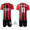 Officiële Voetbalshirt + Korte Broek AC Milan Zlatan Ibrahimovic 11 Thuis 2021-22 - Kids